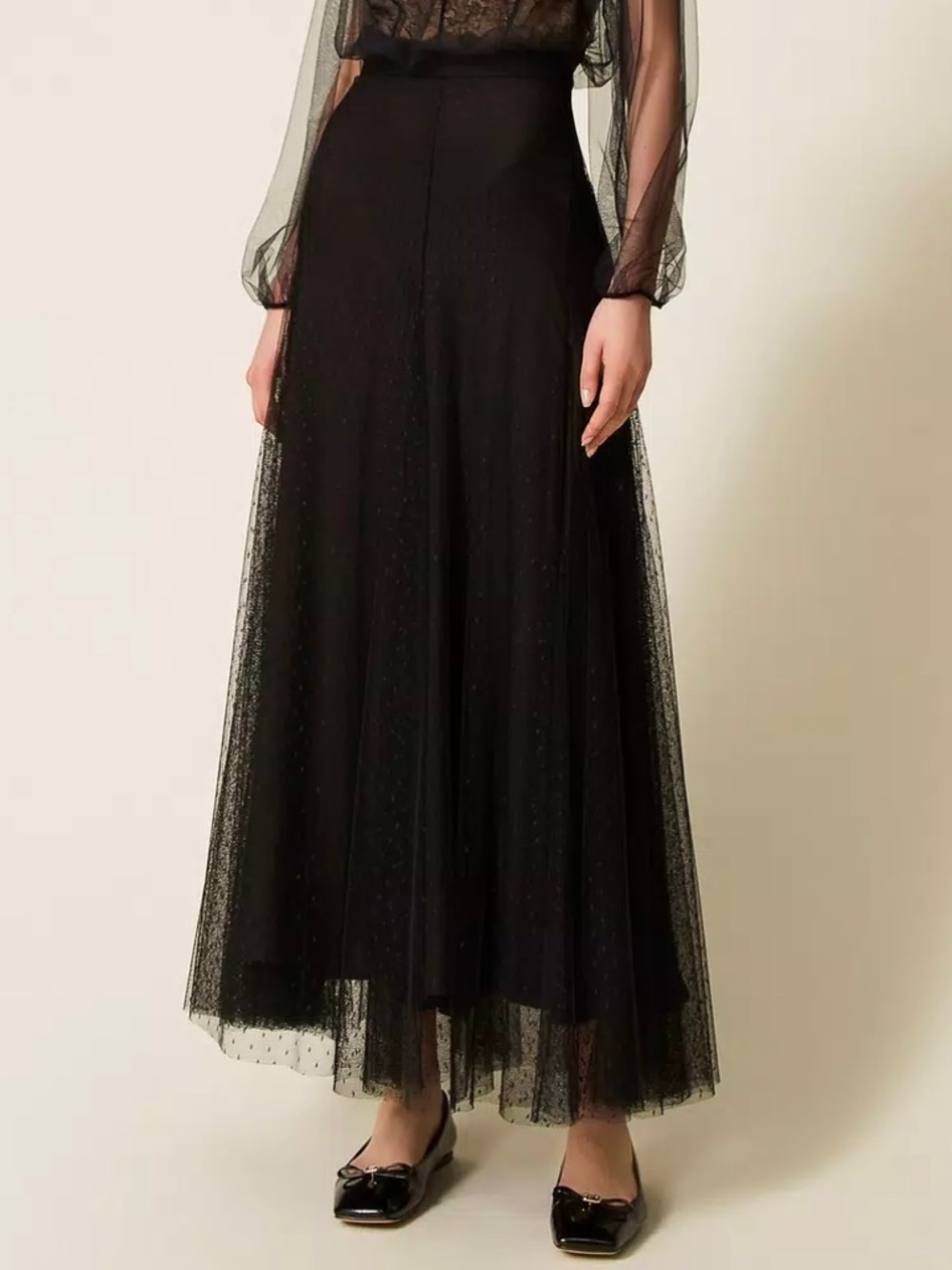 Twinset plumeti tulle skirt